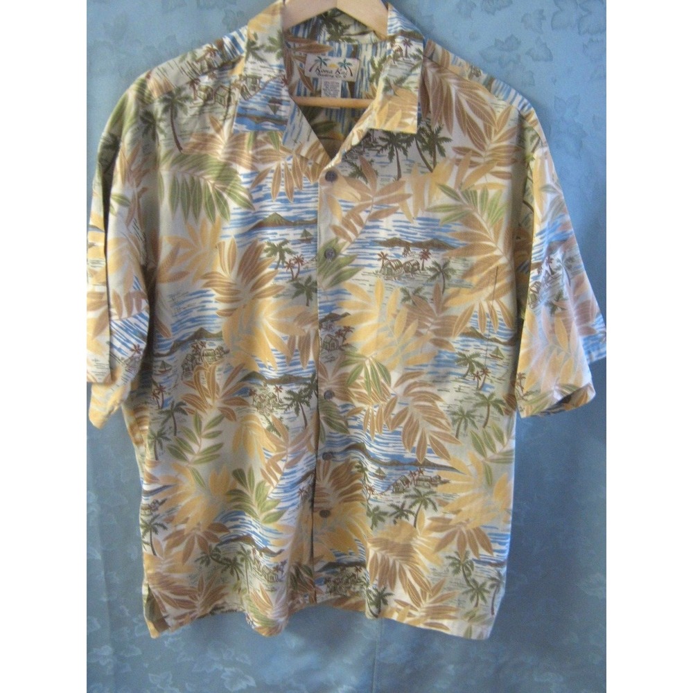 90's Kona Kai Hawaiian Style Shirt Size Large
